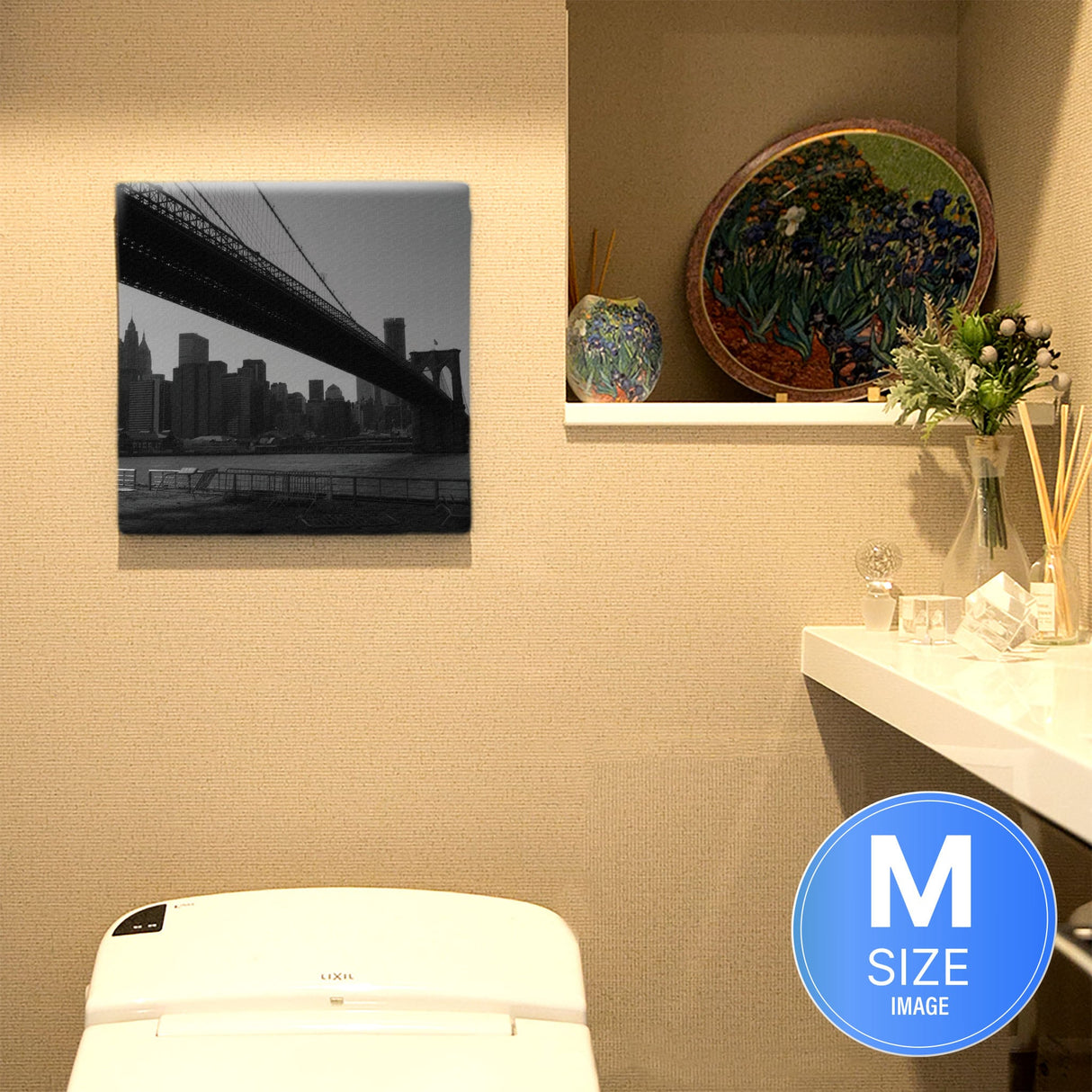 ブルックリンブリッジ 写真 壁掛け edi-0009 - ArtDeli. アートパネル専門店