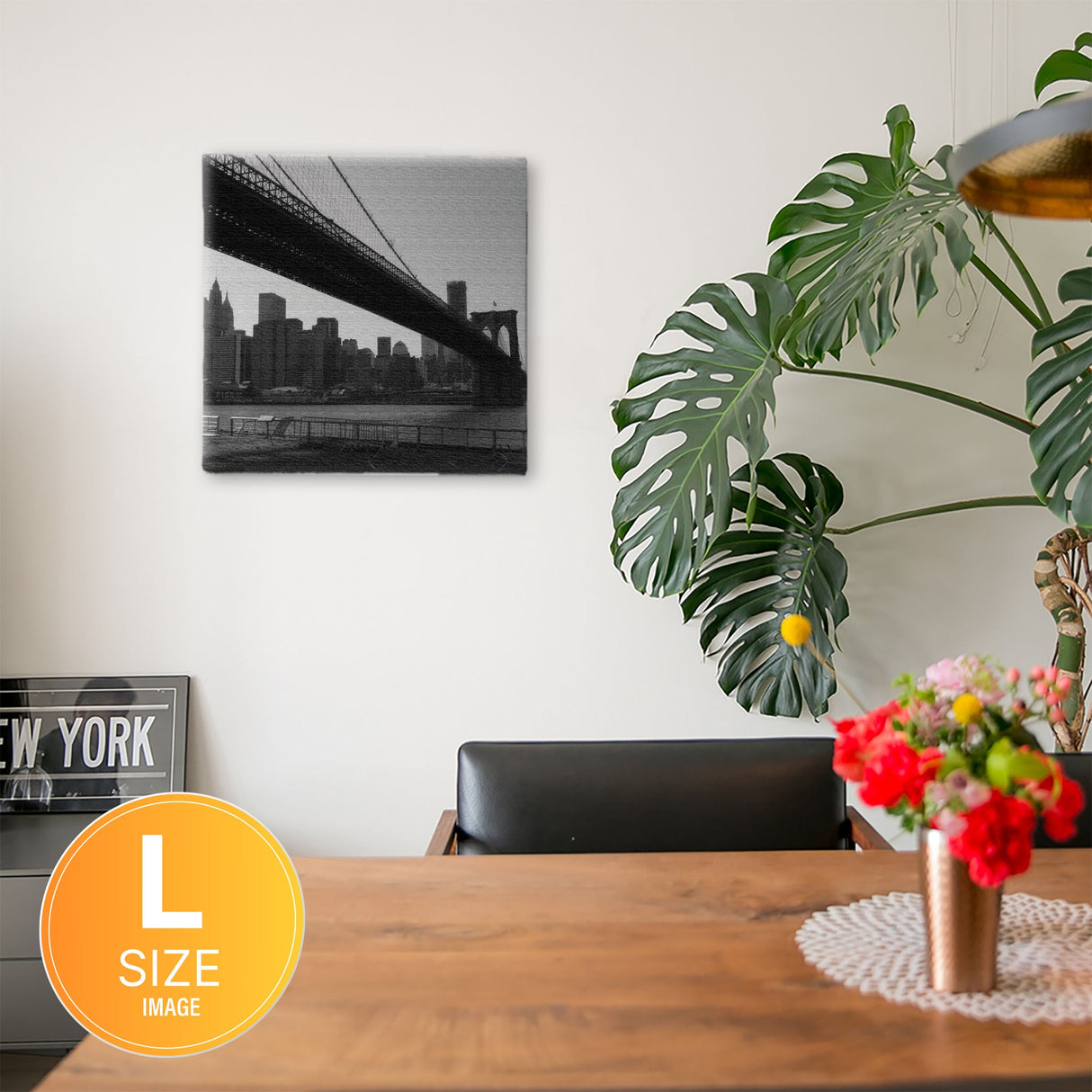 ブルックリンブリッジ 写真 壁掛け edi-0009 - ArtDeli. アートパネル専門店