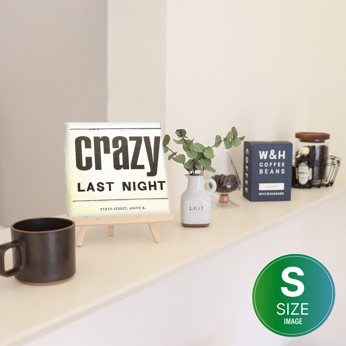 タイポグラフのインテリア小物 一人暮らし インテリア edi-0013 - ArtDeli. アートパネル専門店