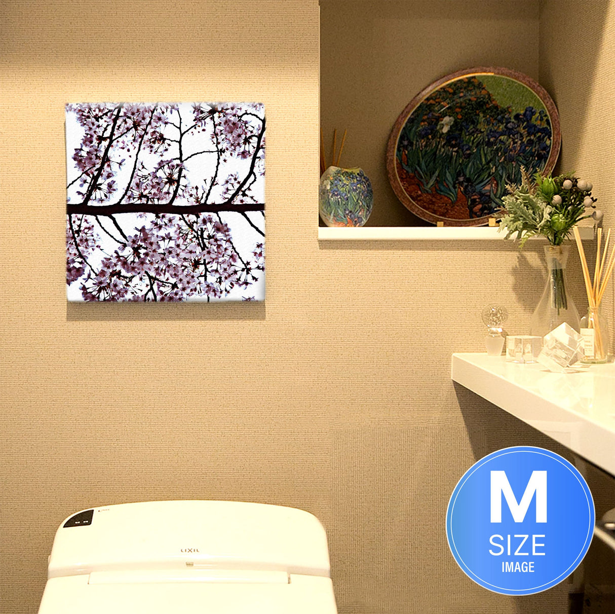 秦義之のファブリックパネル|花 アート 雑貨 hat-0005 - ArtDeli. アートパネル専門店