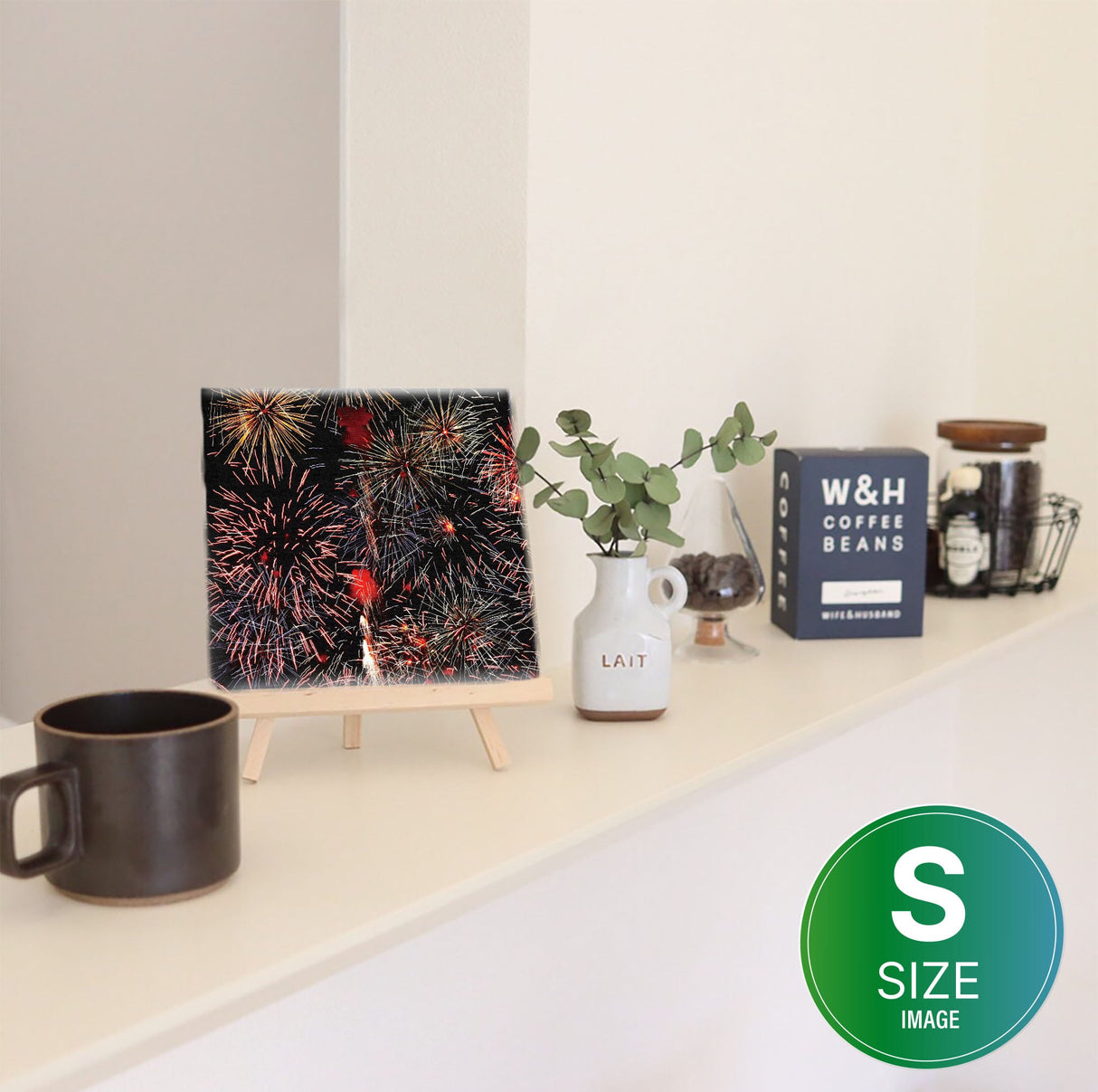 秦義之のファブリックパネル|花火 一人暮らし インテリア hat-0007 - ArtDeli. アートパネル専門店