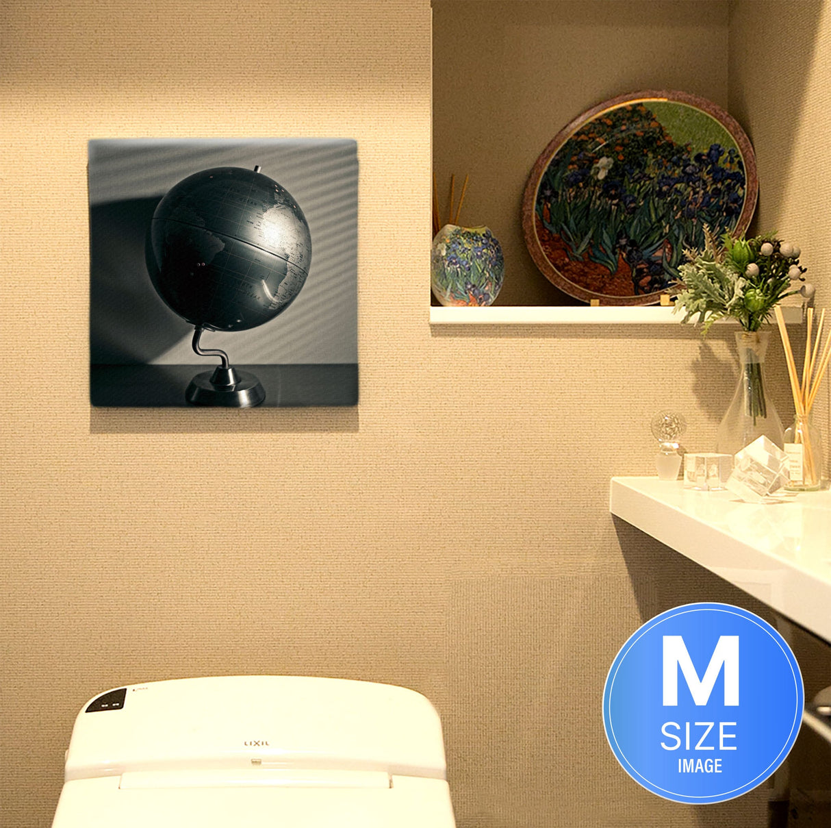 秦義之のファブリックパネル|地球儀 ウォールデコ インテリア hat-0008 - ArtDeli. アートパネル専門店