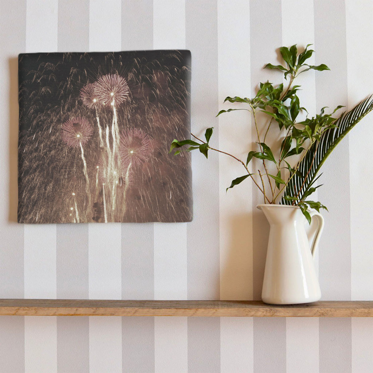 秦義之のファブリックパネル|花火 インテリア アート hat-0010 - ArtDeli. アートパネル専門店