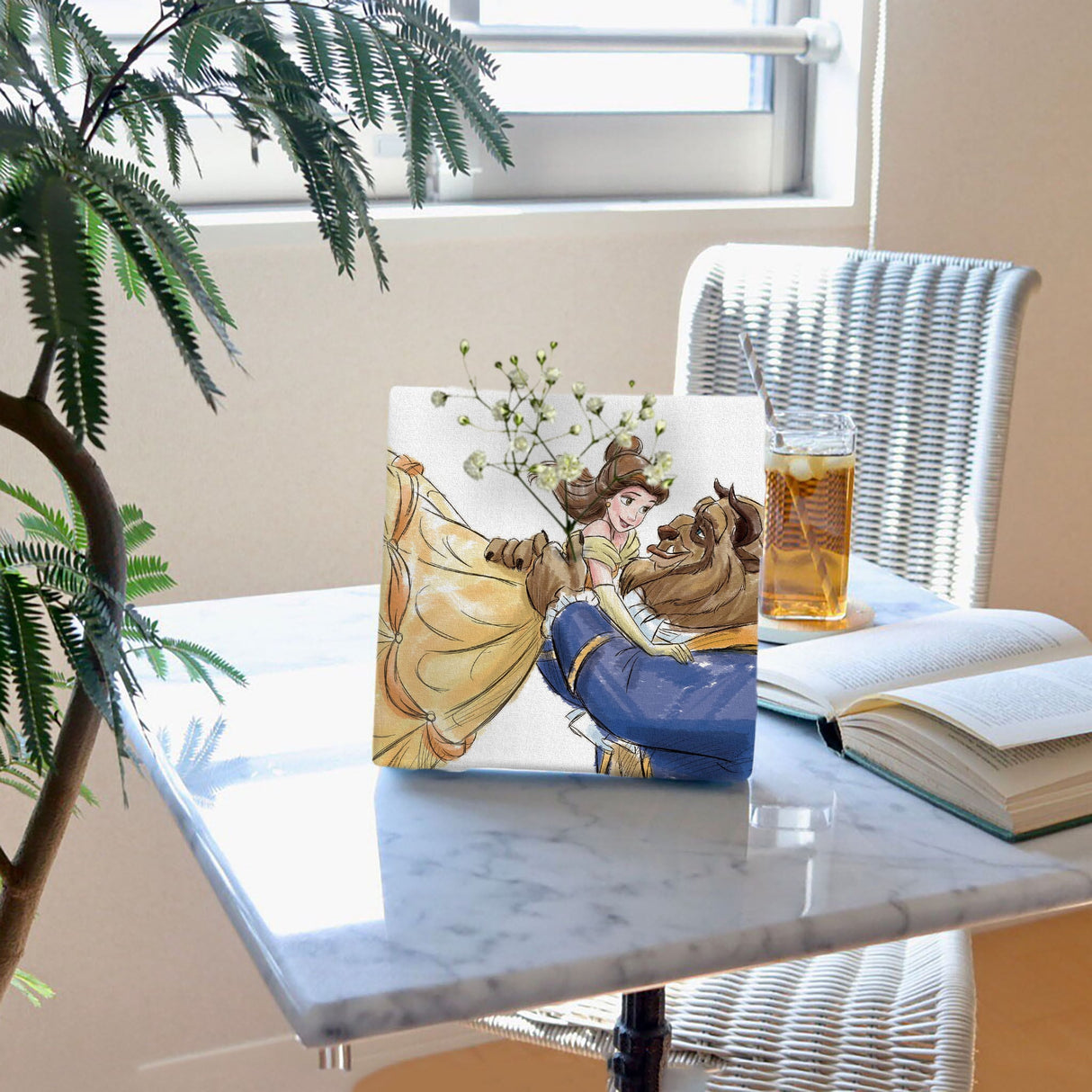 美女と野獣のIKEBANA 20×20×2.7cm 一輪挿し 花瓶 ディズニープリンセス ベル IKE-DSNY-2106-01