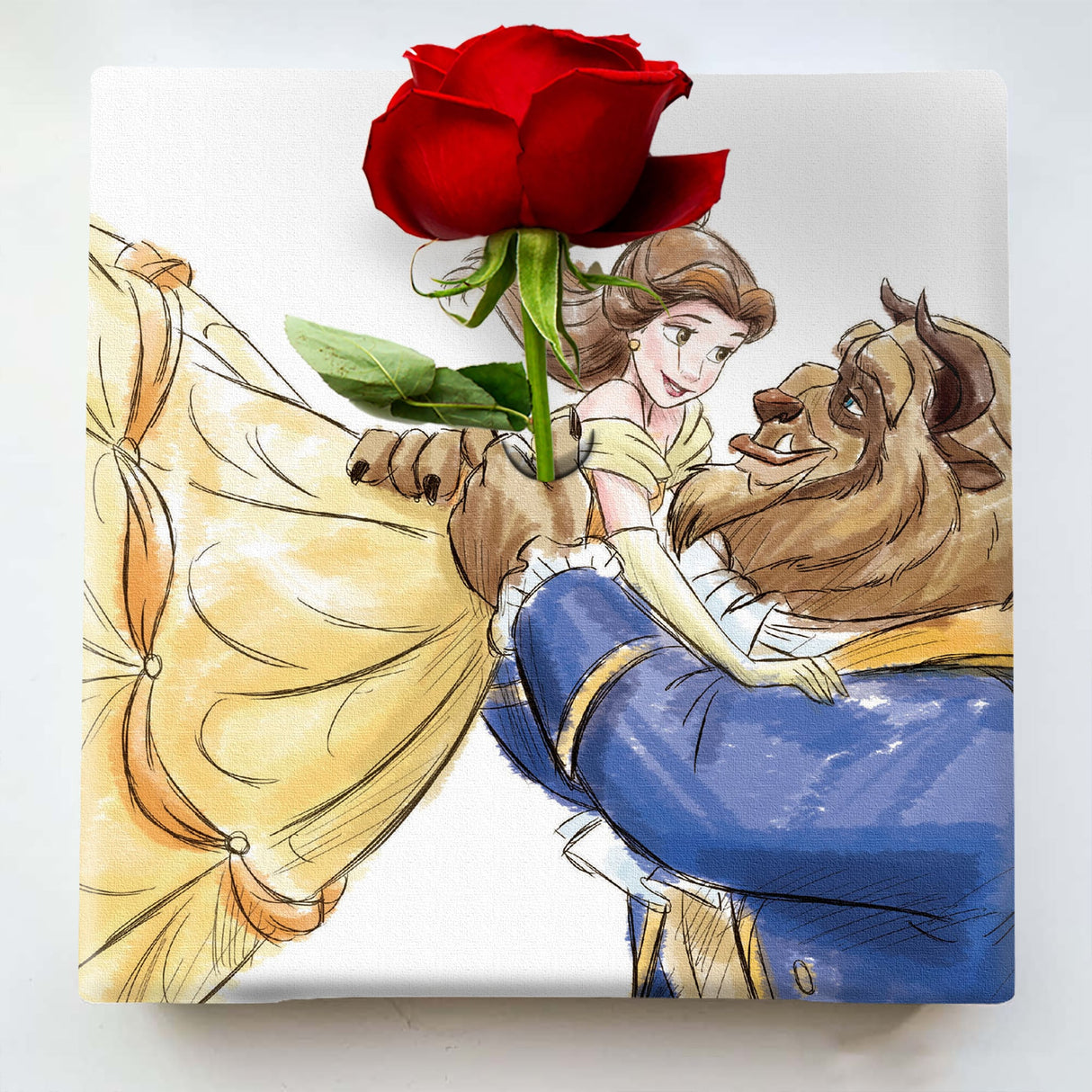 美女と野獣のIKEBANA 20×20×2.7cm 一輪挿し 花瓶 ディズニープリンセス ベル IKE-DSNY-2106-01