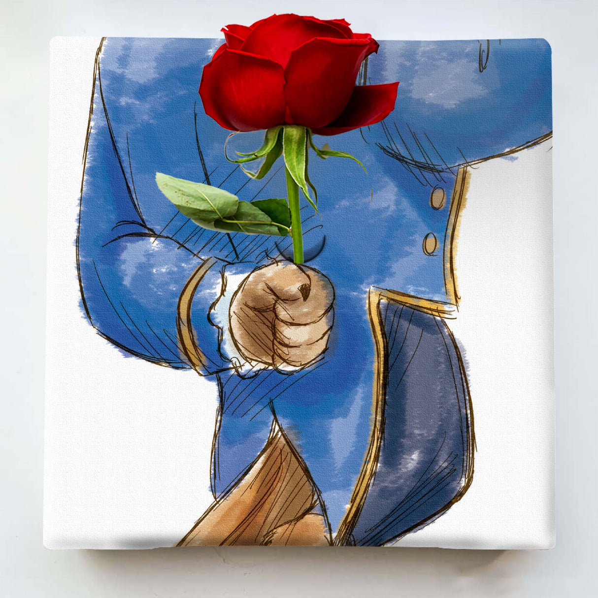 美女と野獣のIKEBANA 20×20×2.7cm 一輪挿し 花瓶 ディズニープリンセス ベル IKE-DSNY-2106-03