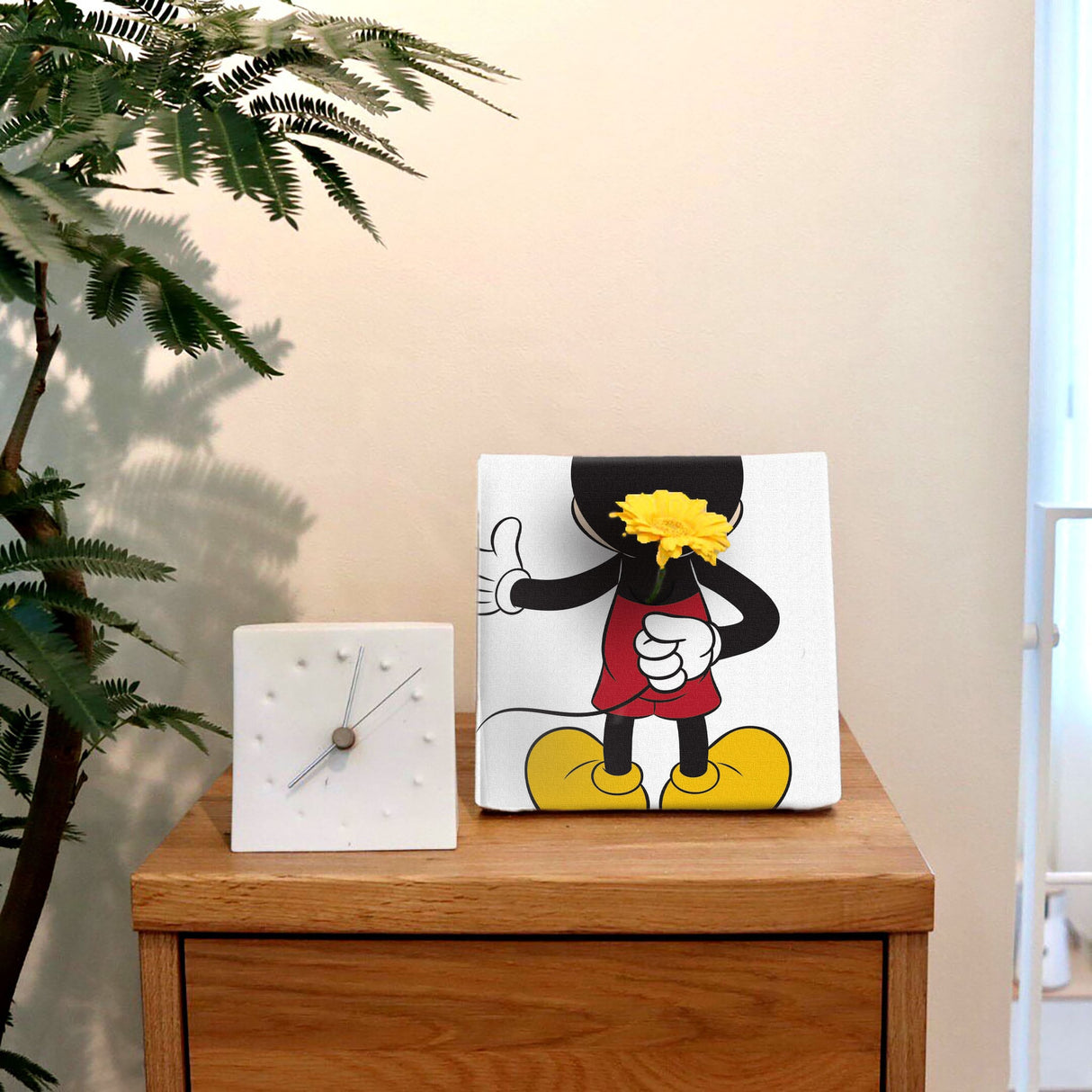 ミッキーマウスのIKEBANA 20×20×2.7cm 一輪挿し 花瓶 花 IKE-DSNY-2106-06