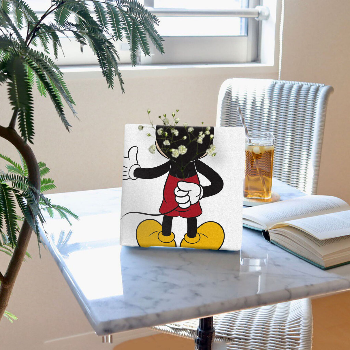 ミッキーマウスのIKEBANA 20×20×2.7cm 一輪挿し 花瓶 花 IKE-DSNY-2106-06