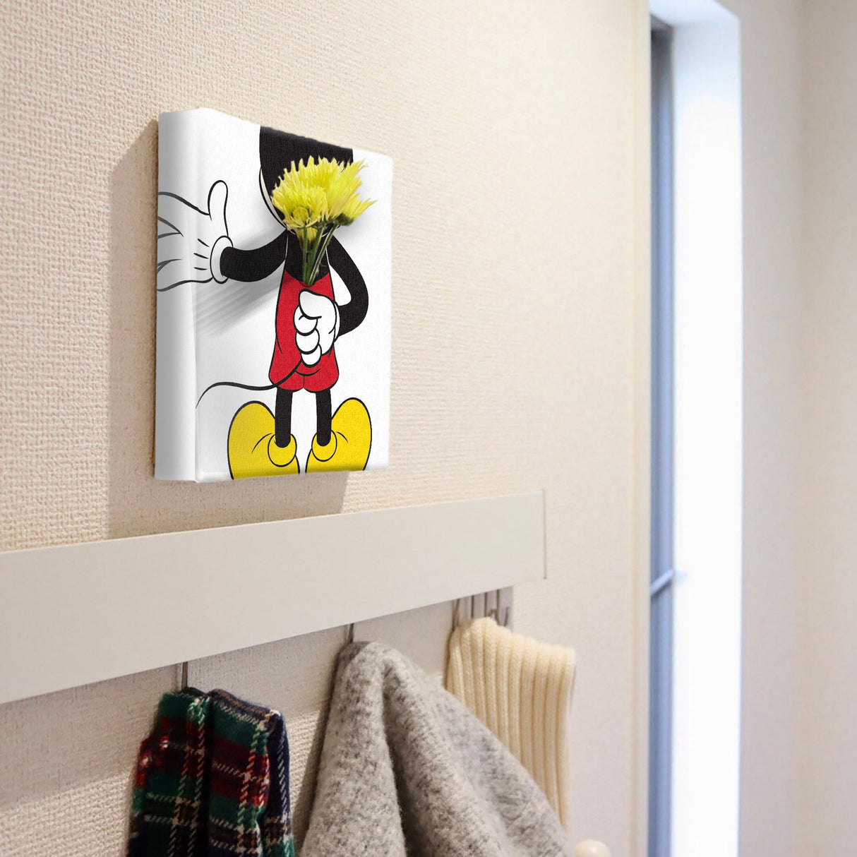 ミッキーマウスのIKEBANA 20×20×2.7cm 一輪挿し 花瓶 花 IKE-DSNY-2106-06