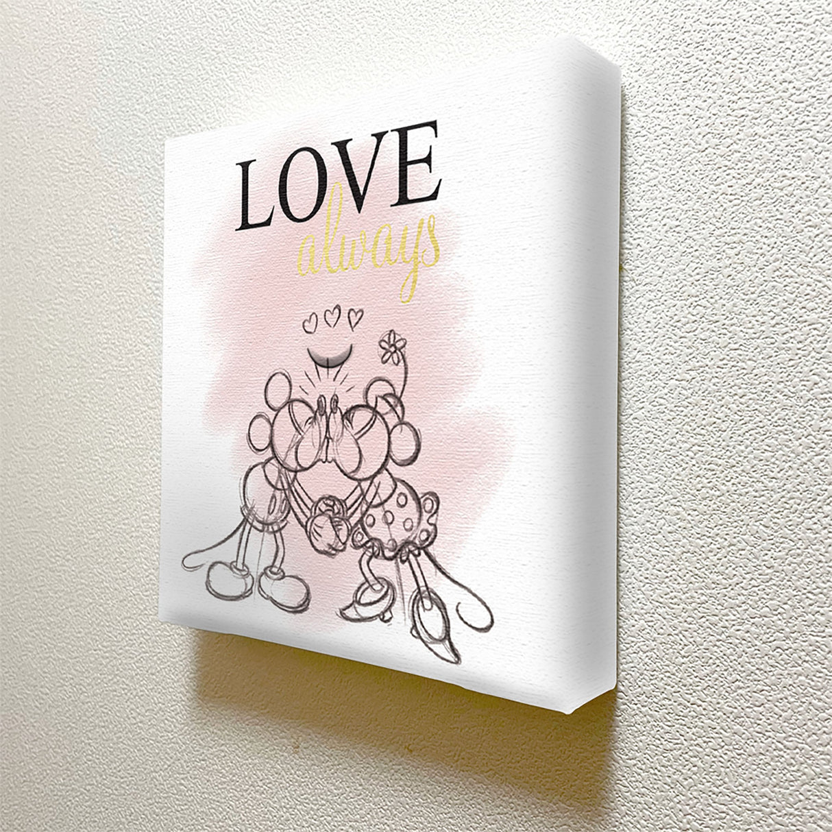 ミッキーマウスのIKEBANA 20×20×2.7cm 一輪挿し 花瓶 ミニーマウス カップル IKE-DSNY-2106-07