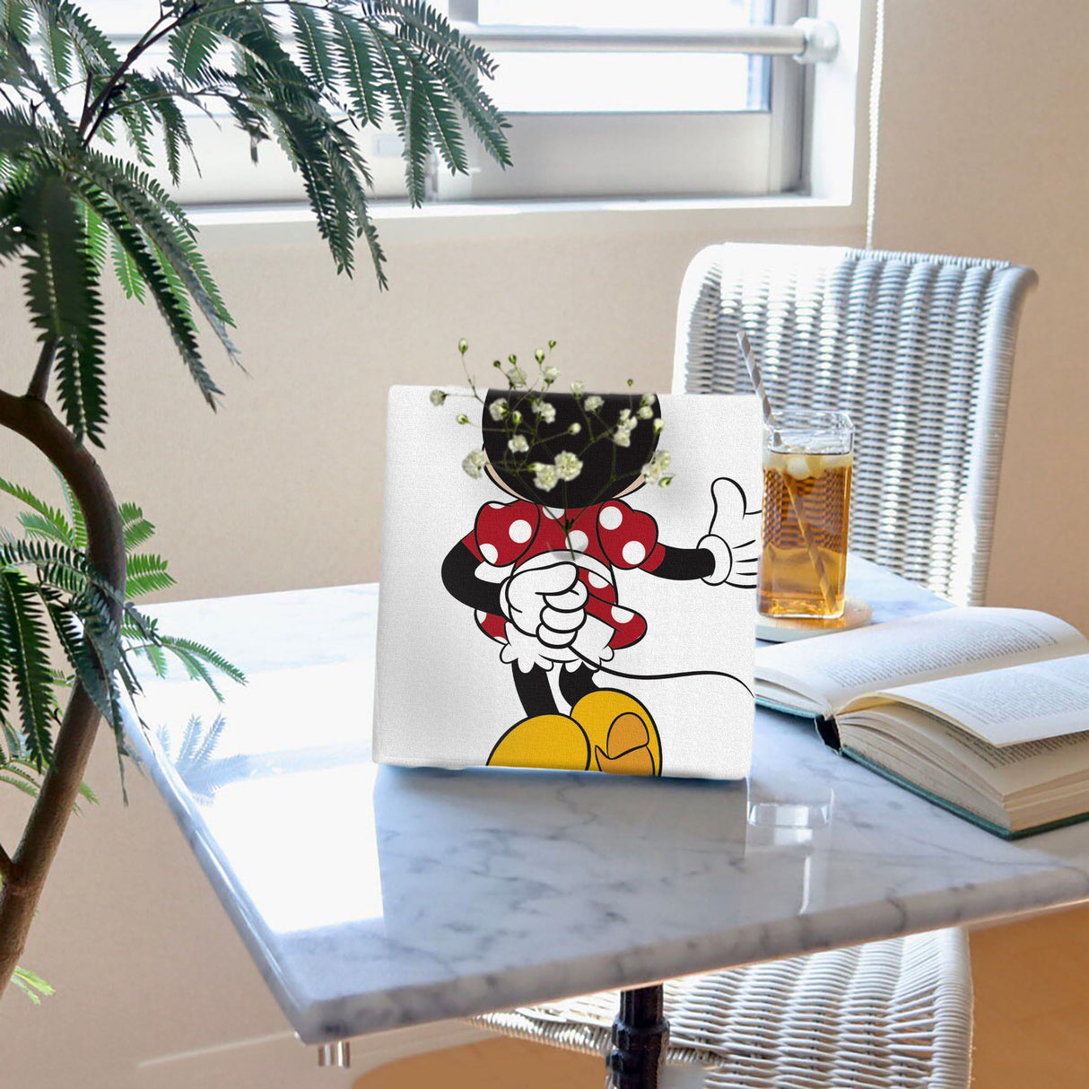 ミニーマウスのIKEBANA 20×20×2.7cm 一輪挿し 花瓶 花 IKE-DSNY-2106-08