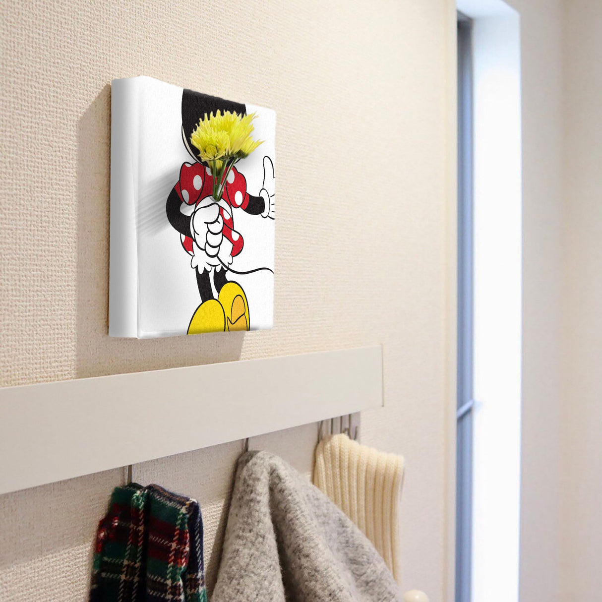 ミニーマウスのIKEBANA 20×20×2.7cm 一輪挿し 花瓶 花 IKE-DSNY-2106-08