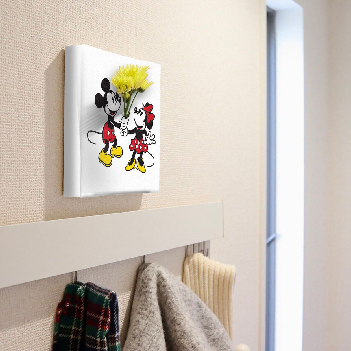 ミッキーマウスのIKEBANA 20×20×2.7cm 一輪挿し 花瓶 ミニーマウス カップル IKE-DSNY-2106-09