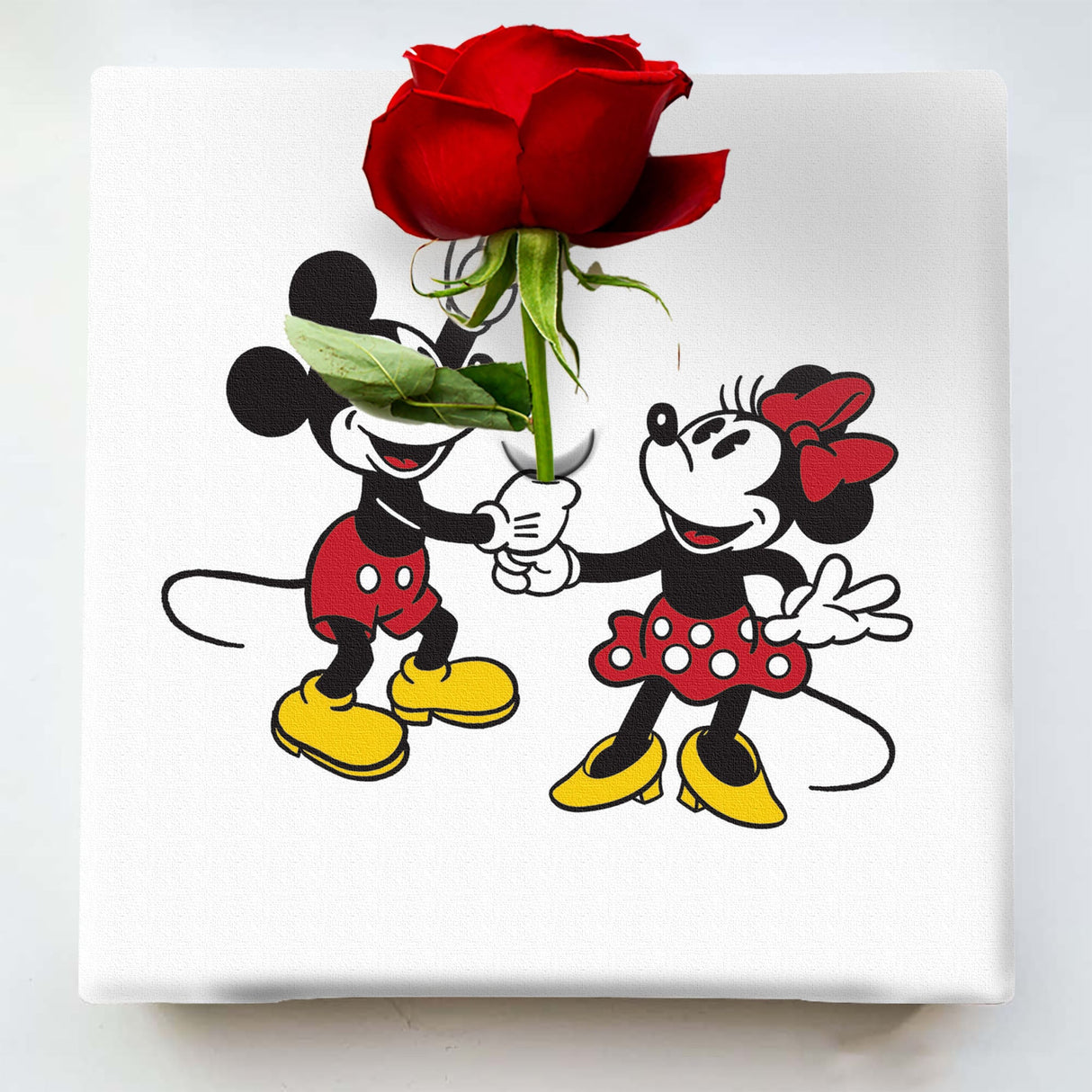 ミッキーマウスのIKEBANA 20×20×2.7cm 一輪挿し 花瓶 ミニーマウス カップル IKE-DSNY-2106-09