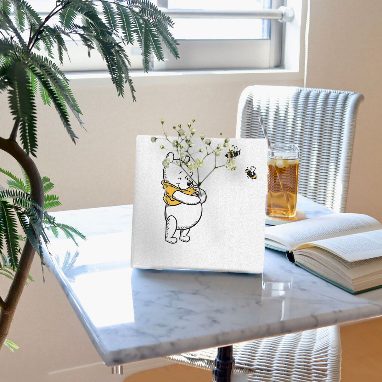 くまのプーさんのIKEBANA 20×20×2.7cm 一輪挿し 花瓶 プー シンプル IKE-DSNY-2106-10