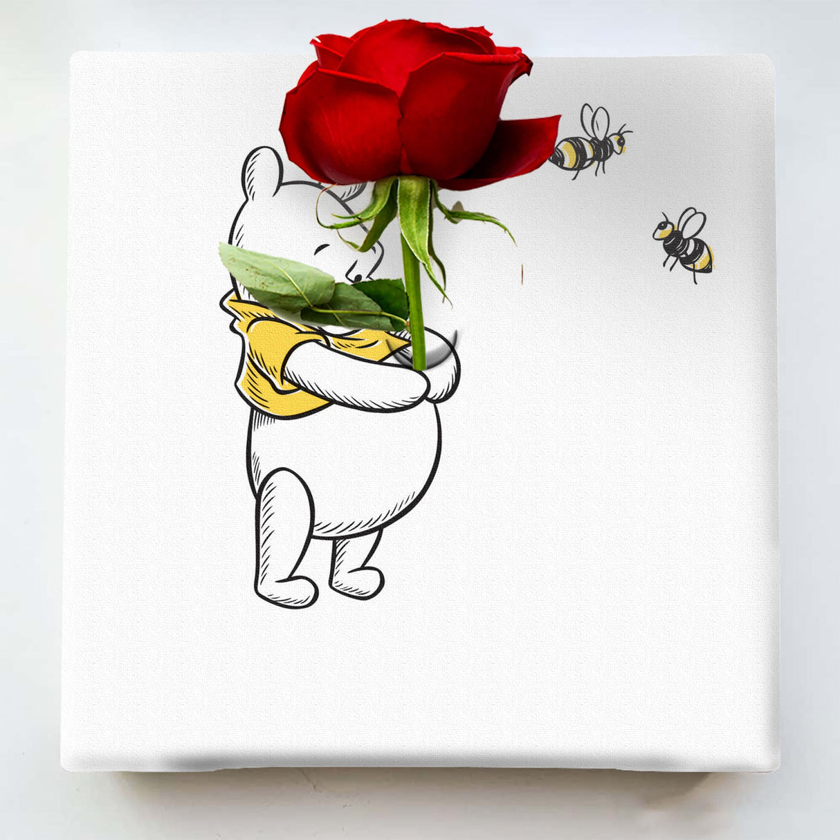 くまのプーさんのIKEBANA 20×20×2.7cm 一輪挿し 花瓶 プー シンプル IKE-DSNY-2106-10