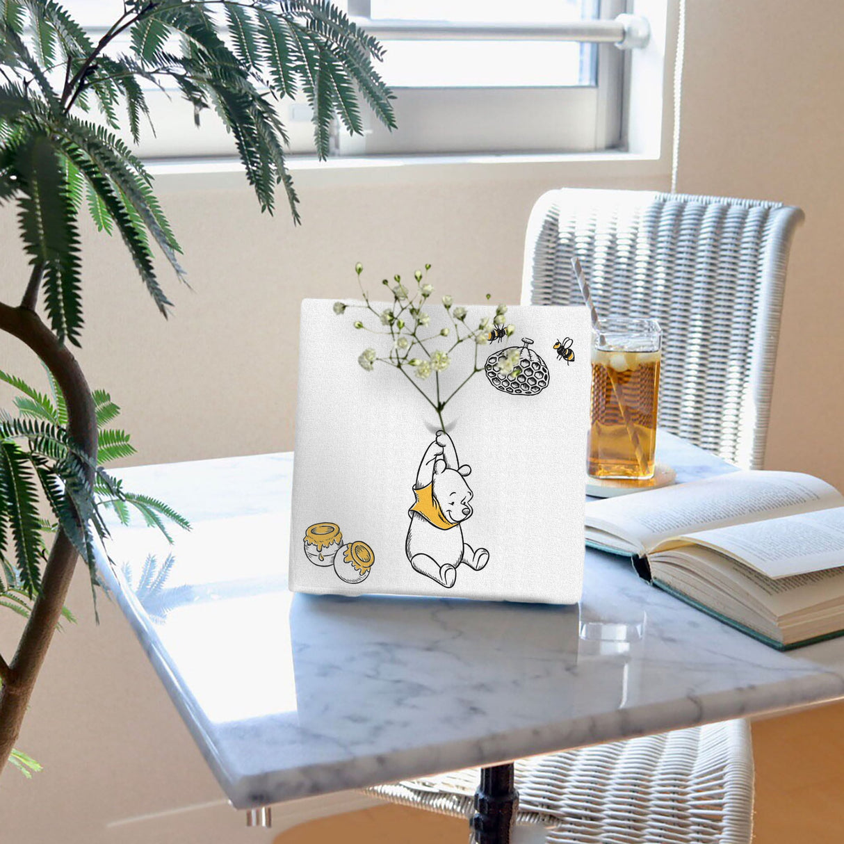 くまのプーさんのIKEBANA 20×20×2.7cm 一輪挿し 花瓶 プー シンプル IKE-DSNY-2106-11