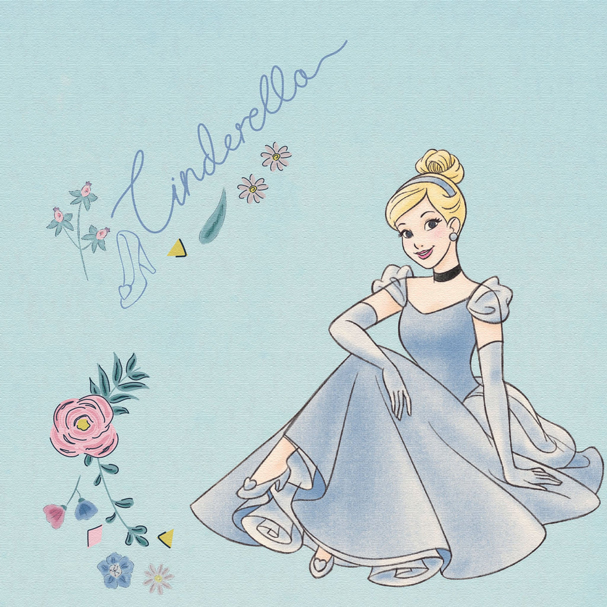 Cinderella IKEBANA 20 x 20 x 2.7 cm Flower vase Disney Princess IKE-DSNY-2106-13