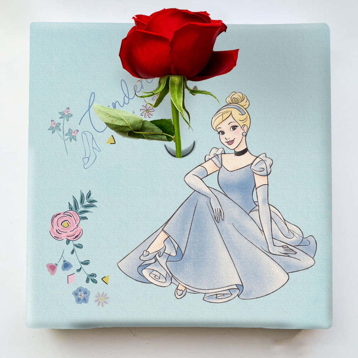 Cinderella IKEBANA 20 x 20 x 2.7 cm Flower vase Disney Princess IKE-DSNY-2106-13