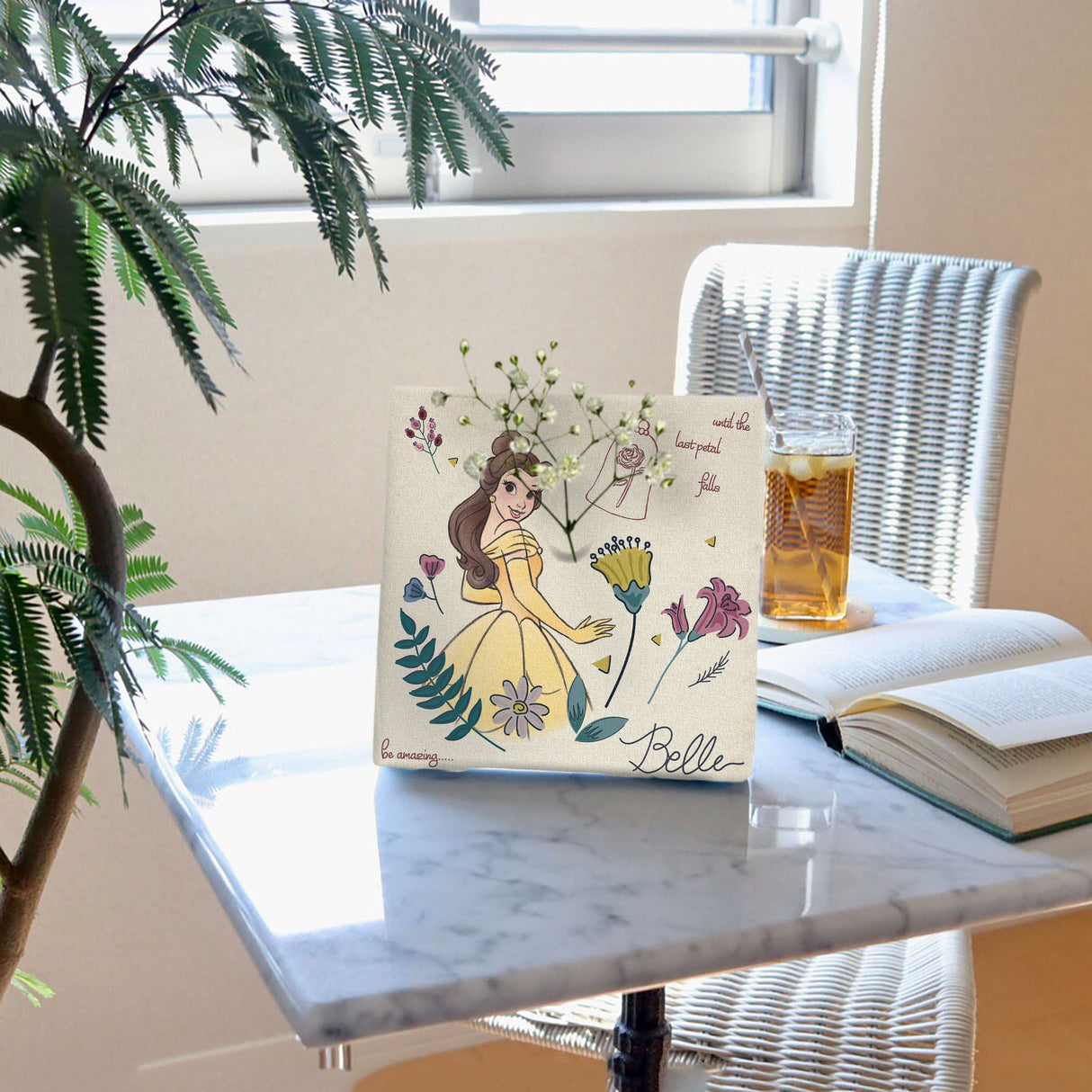 ベルのIKEBANA 20×20×2.7cm 一輪挿し 花瓶 ディズニープリンセス 美女と野獣 IKE-DSNY-2106-14