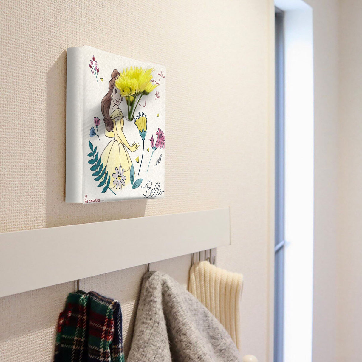 ベルのIKEBANA 20×20×2.7cm 一輪挿し 花瓶 ディズニープリンセス 美女と野獣 IKE-DSNY-2106-14