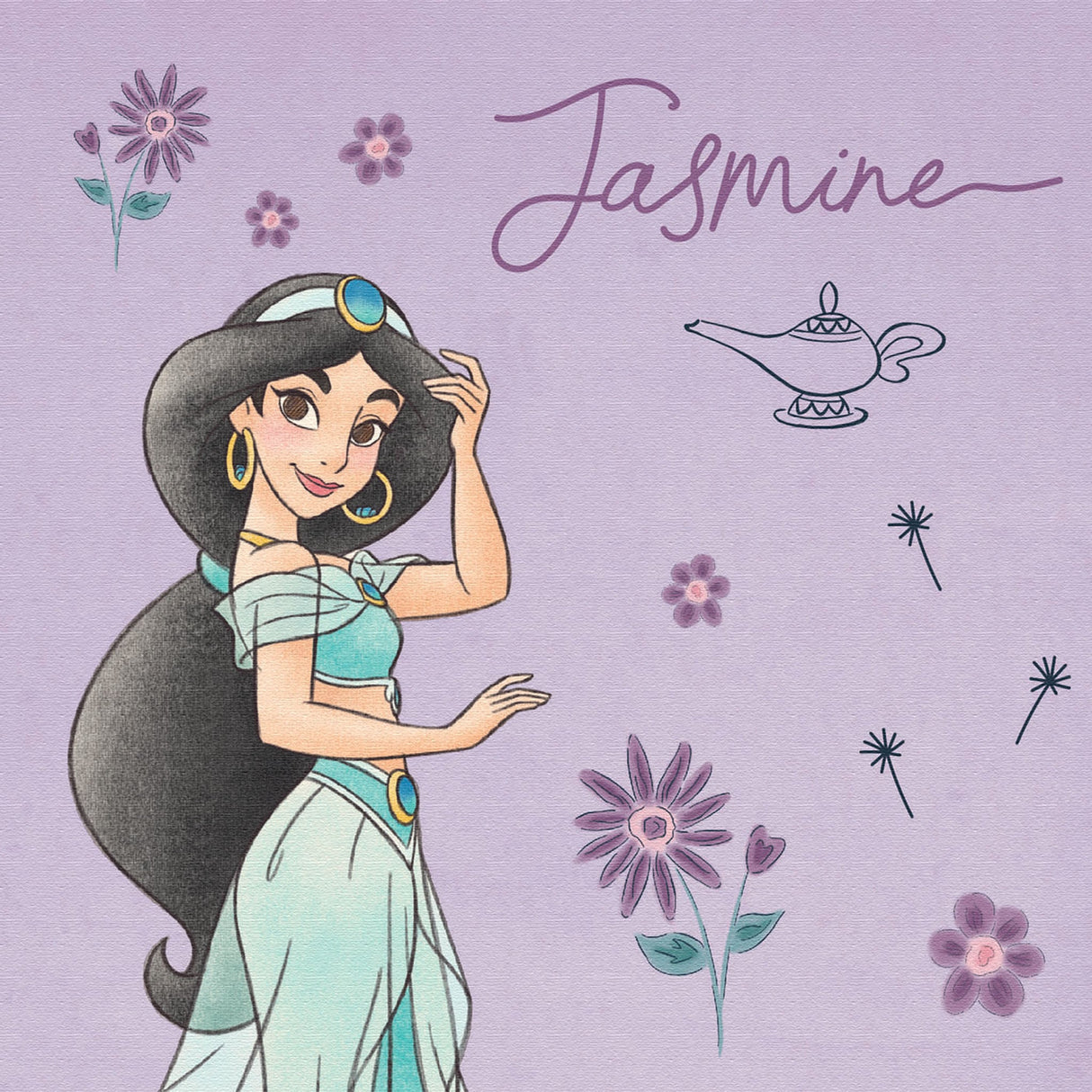 ジャスミンのIKEBANA 20×20×2.7cm 一輪挿し 花瓶 ディズニープリンセス アラジン IKE-DSNY-2106-15