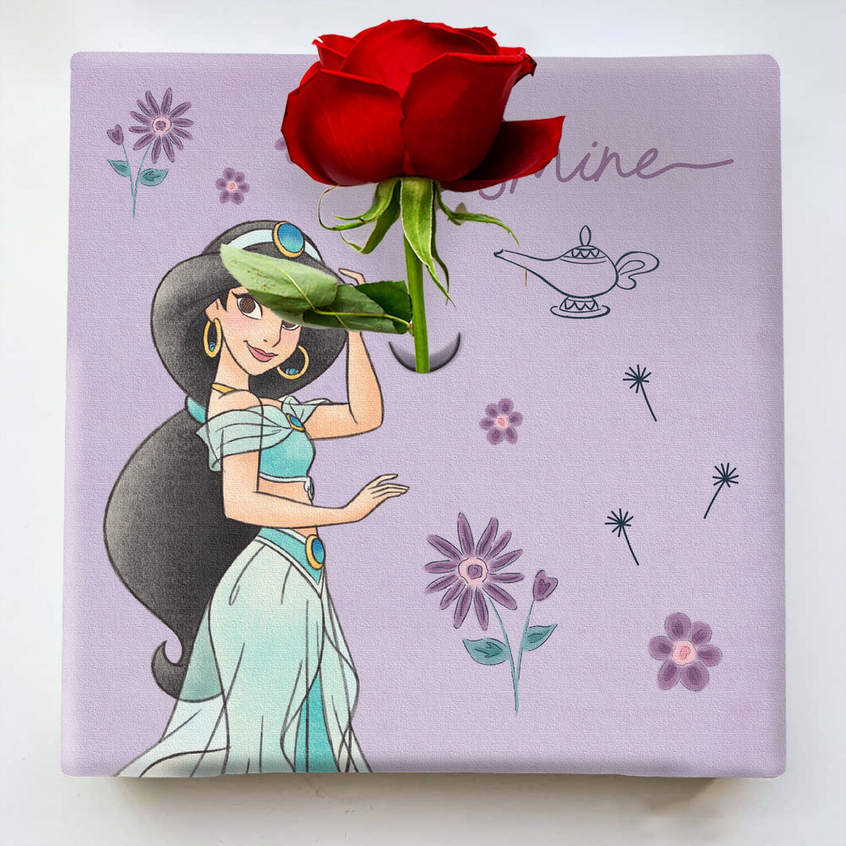 ジャスミンのIKEBANA 20×20×2.7cm 一輪挿し 花瓶 ディズニープリンセス アラジン IKE-DSNY-2106-15