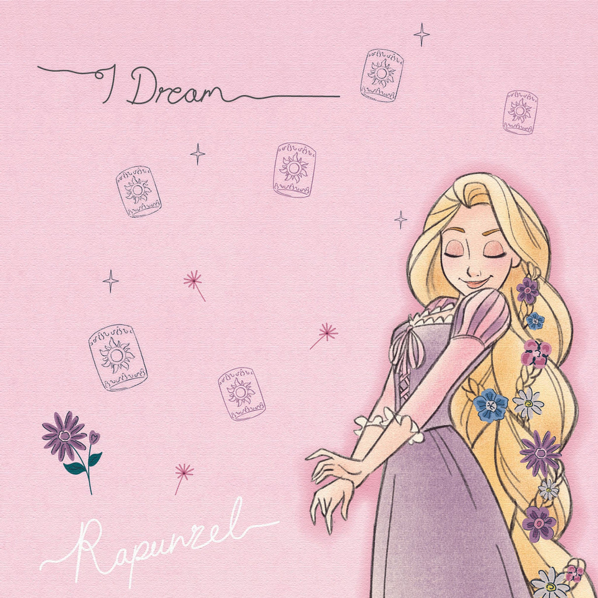 Rapunzel IKEBANA 20 x 20 x 2.7 cm Flower Vase Disney Princess IKE-DSNY-2106-17