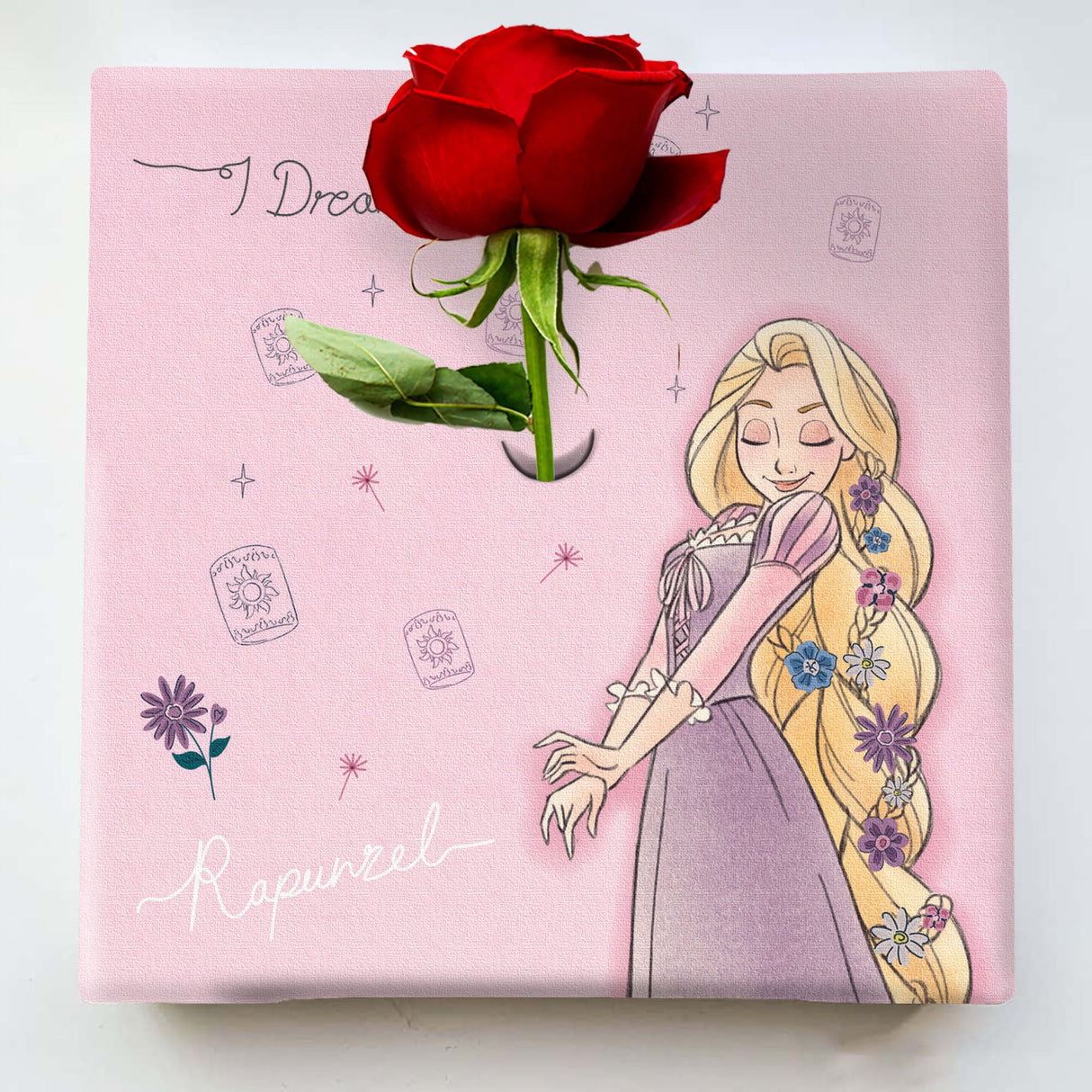 Rapunzel IKEBANA 20 x 20 x 2.7 cm Flower Vase Disney Princess IKE-DSNY-2106-17