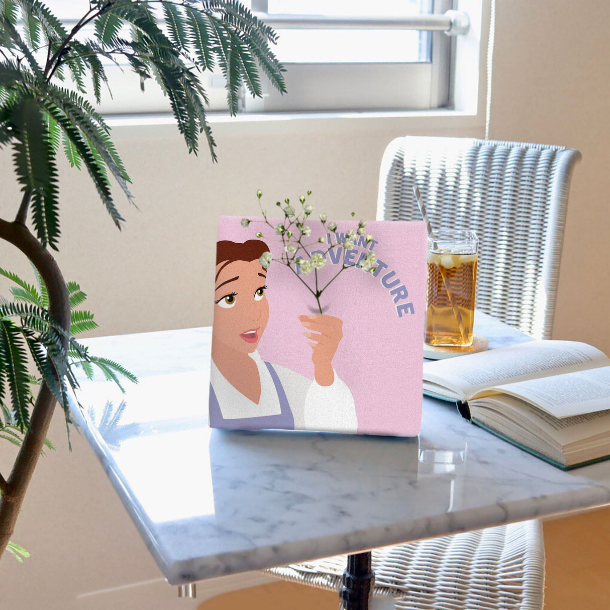 ベルのIKEBANA 20×20×2.7cm 一輪挿し 花瓶 ディズニープリンセス 美女と野獣 IKE-DSNY-2106-19