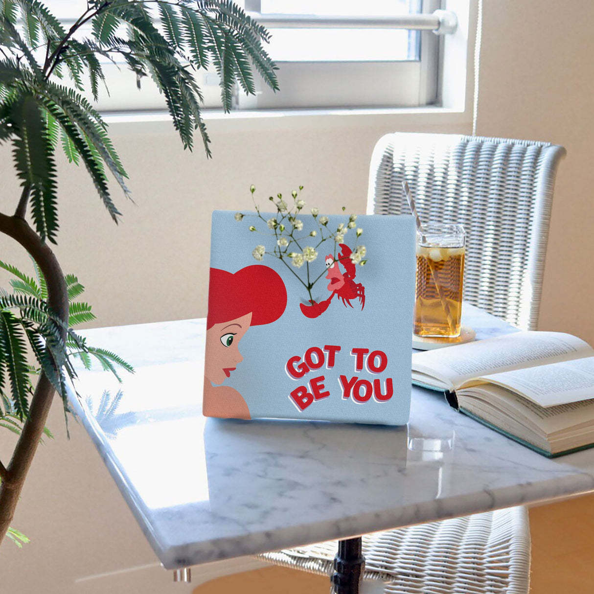 アリエルのIKEBANA 20×20×2.7cm 一輪挿し 花瓶 ディズニープリンセス リトルマーメイド IKE-DSNY-2106-20