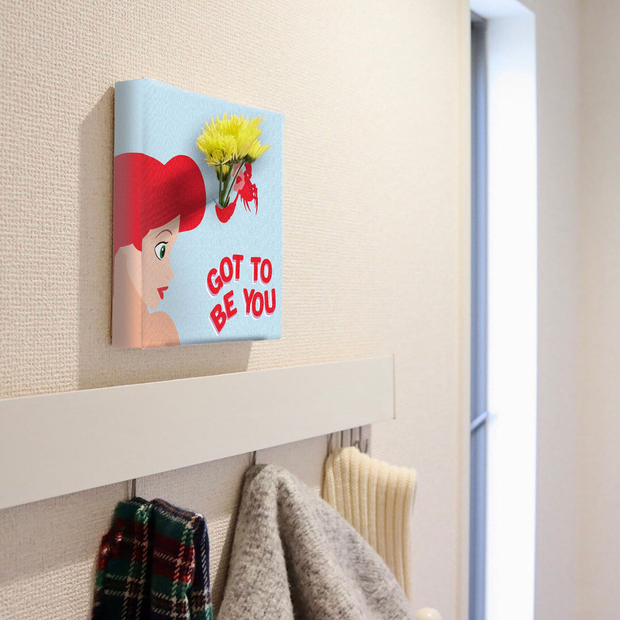 アリエルのIKEBANA 20×20×2.7cm 一輪挿し 花瓶 ディズニープリンセス リトルマーメイド IKE-DSNY-2106-20