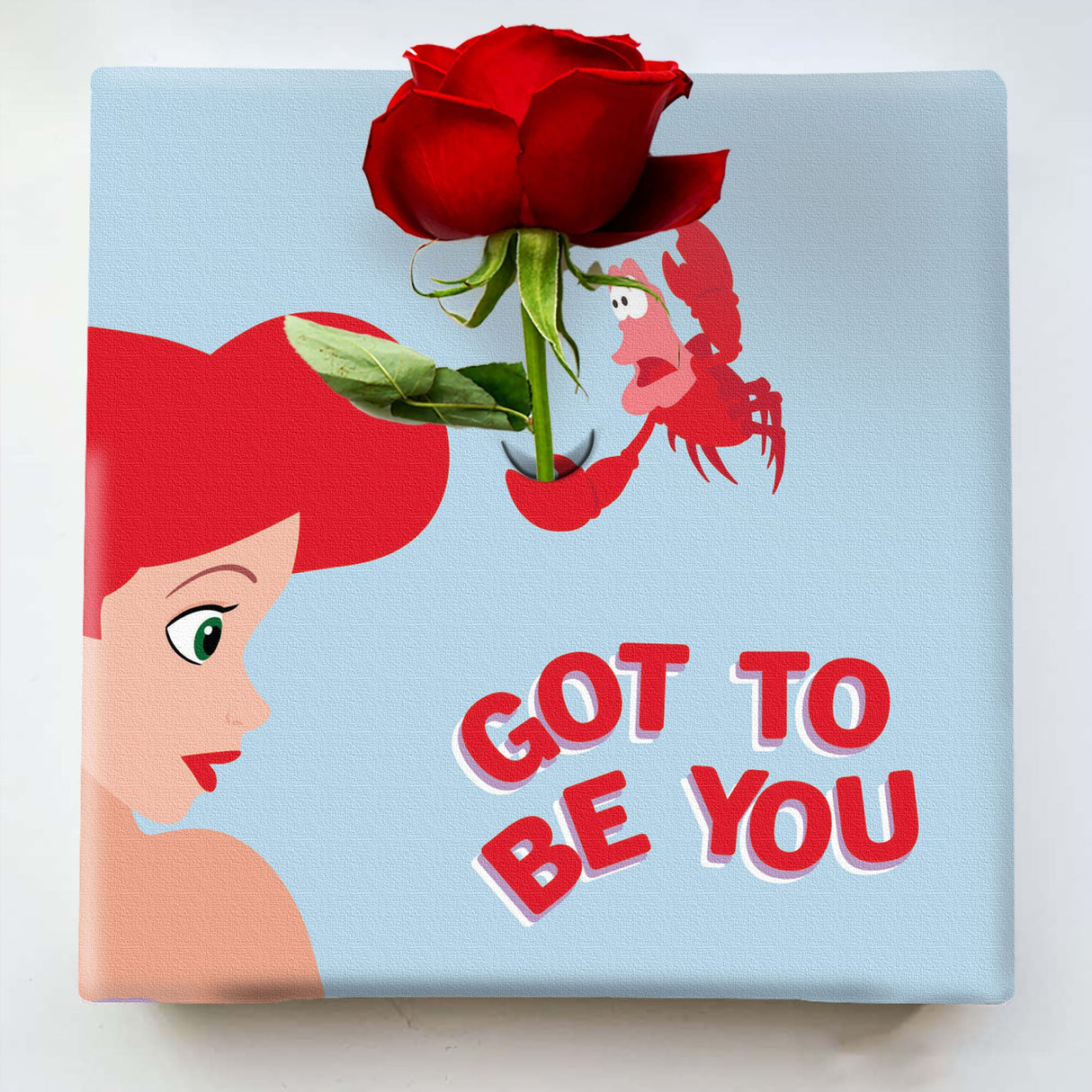 アリエルのIKEBANA 20×20×2.7cm 一輪挿し 花瓶 ディズニープリンセス リトルマーメイド IKE-DSNY-2106-20