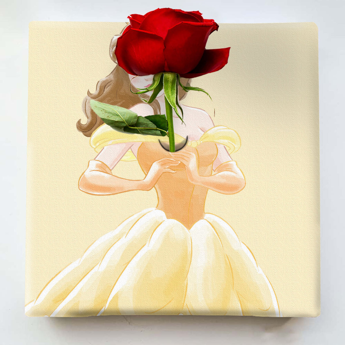ベルのIKEBANA 20×20×2.7cm 一輪挿し 花瓶 ディズニープリンセス 美女 
