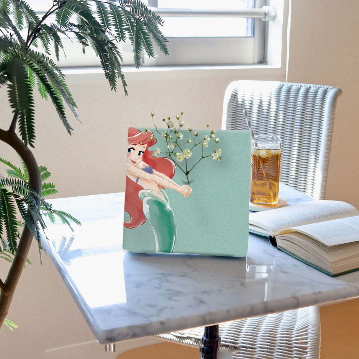 アリエルのIKEBANA 20×20×2.7cm 一輪挿し 花瓶 ディズニープリンセス リトルマーメイド IKE-DSNY-2106-25