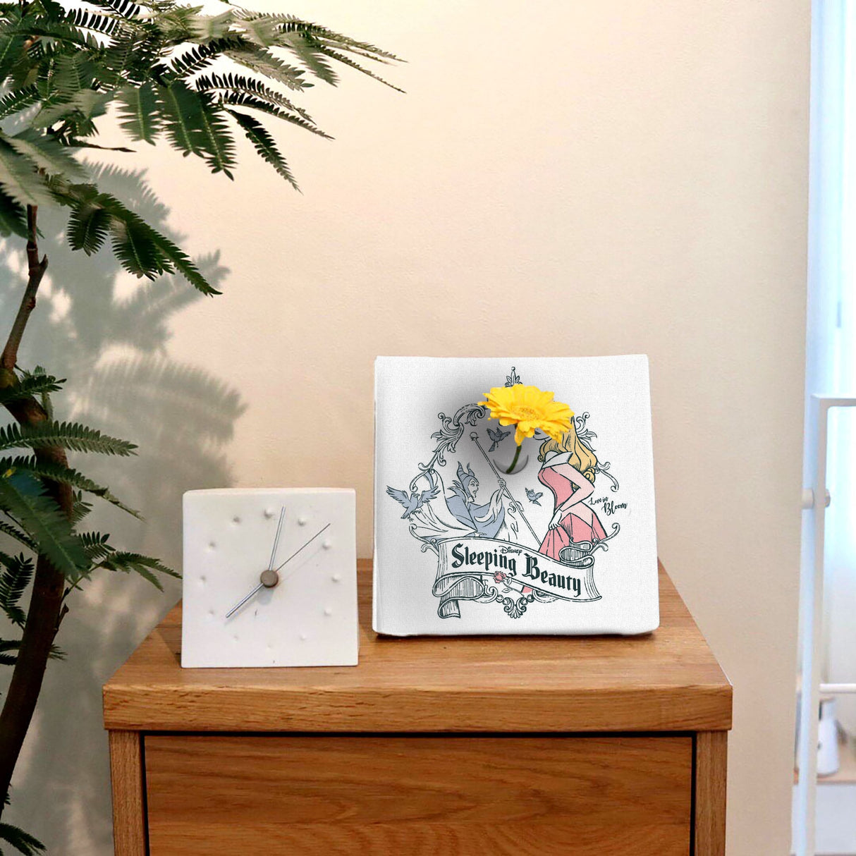 眠れる森の美女のIKEBANA 20×20×2.7cm 一輪挿し 花瓶 ディズニープリンセス オーロラ姫 IKE-DSNY-2106-43