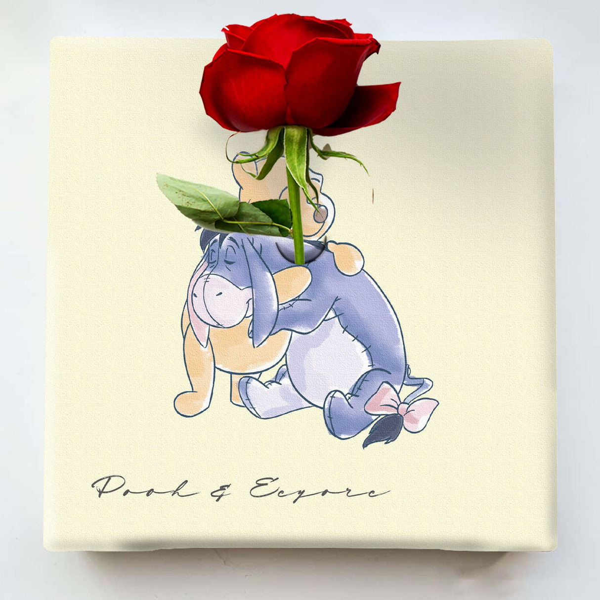 くまのプーさんのIKEBANA 20×20×2.7cm 一輪挿し 花瓶 ディズニー IKE-DSNY-2212-006