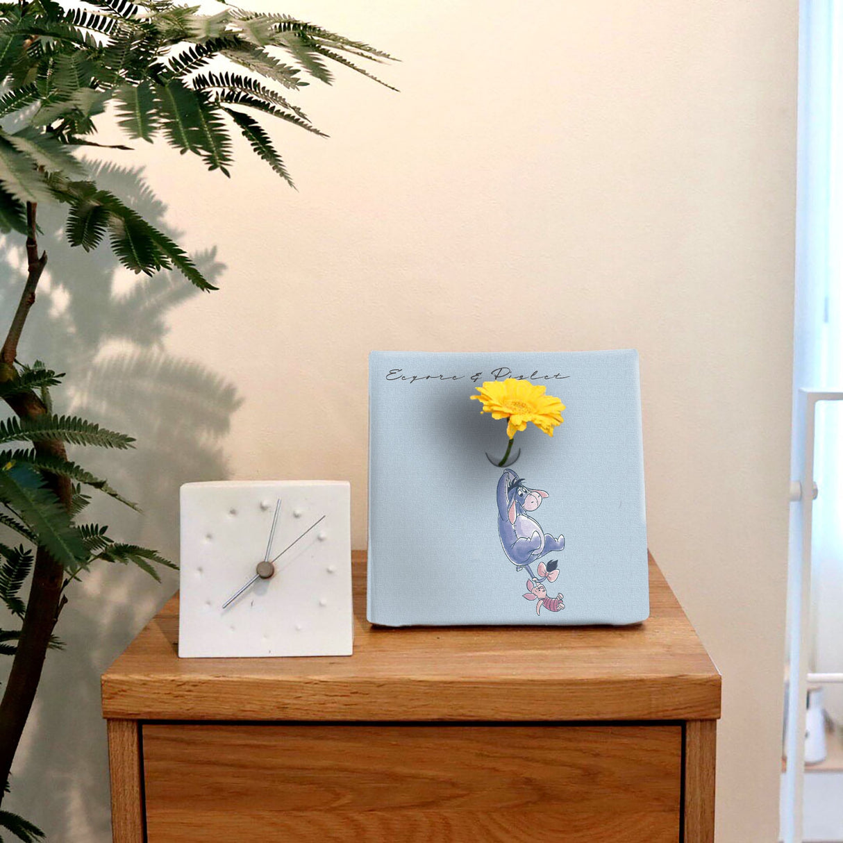 ピグレットとイーヨーのIKEBANA 20×20×2.7cm 一輪挿し 花瓶 ディズニー くまのプーさん IKE-DSNY-2212-007