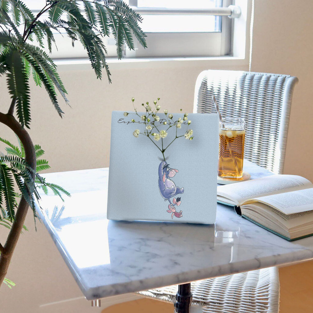 ピグレットとイーヨーのIKEBANA 20×20×2.7cm 一輪挿し 花瓶 ディズニー くまのプーさん IKE-DSNY-2212-007