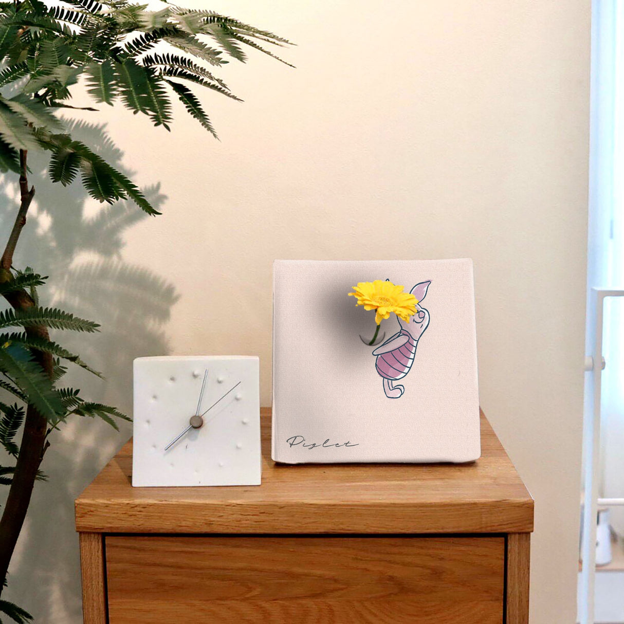 ピグレットのIKEBANA 20×20×2.7cm 一輪挿し 花瓶 ディズニー くまのプーさん IKE-DSNY-2212-008