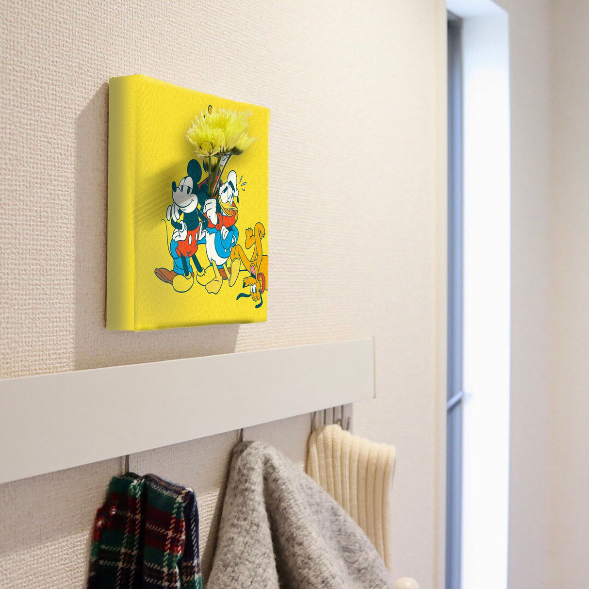 ミッキーマウスのIKEBANA 20×20×2.7cm 一輪挿し 花瓶 ディズニー グーフィー IKE-DSNY-2212-010