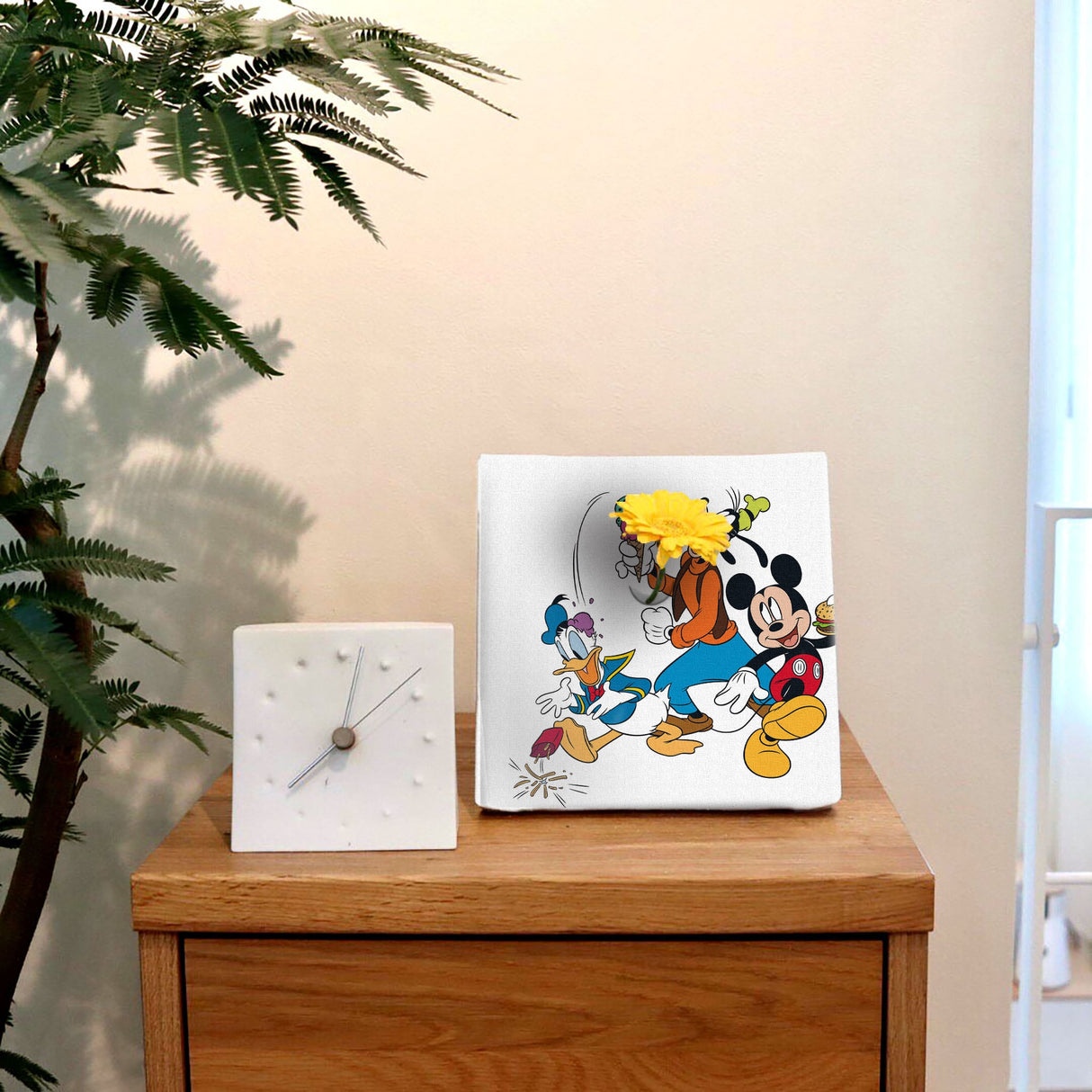 ミッキーマウスのIKEBANA 20×20×2.7cm 一輪挿し 花瓶 ディズニー ドナルドダック IKE-DSNY-2212-011