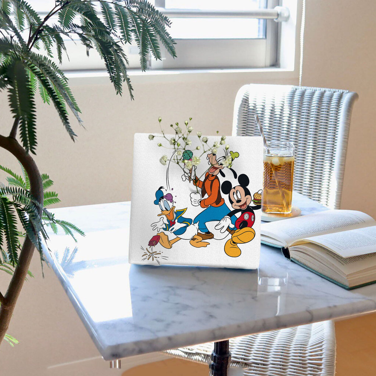 ミッキーマウスのIKEBANA 20×20×2.7cm 一輪挿し 花瓶 ディズニー ドナルドダック IKE-DSNY-2212-011