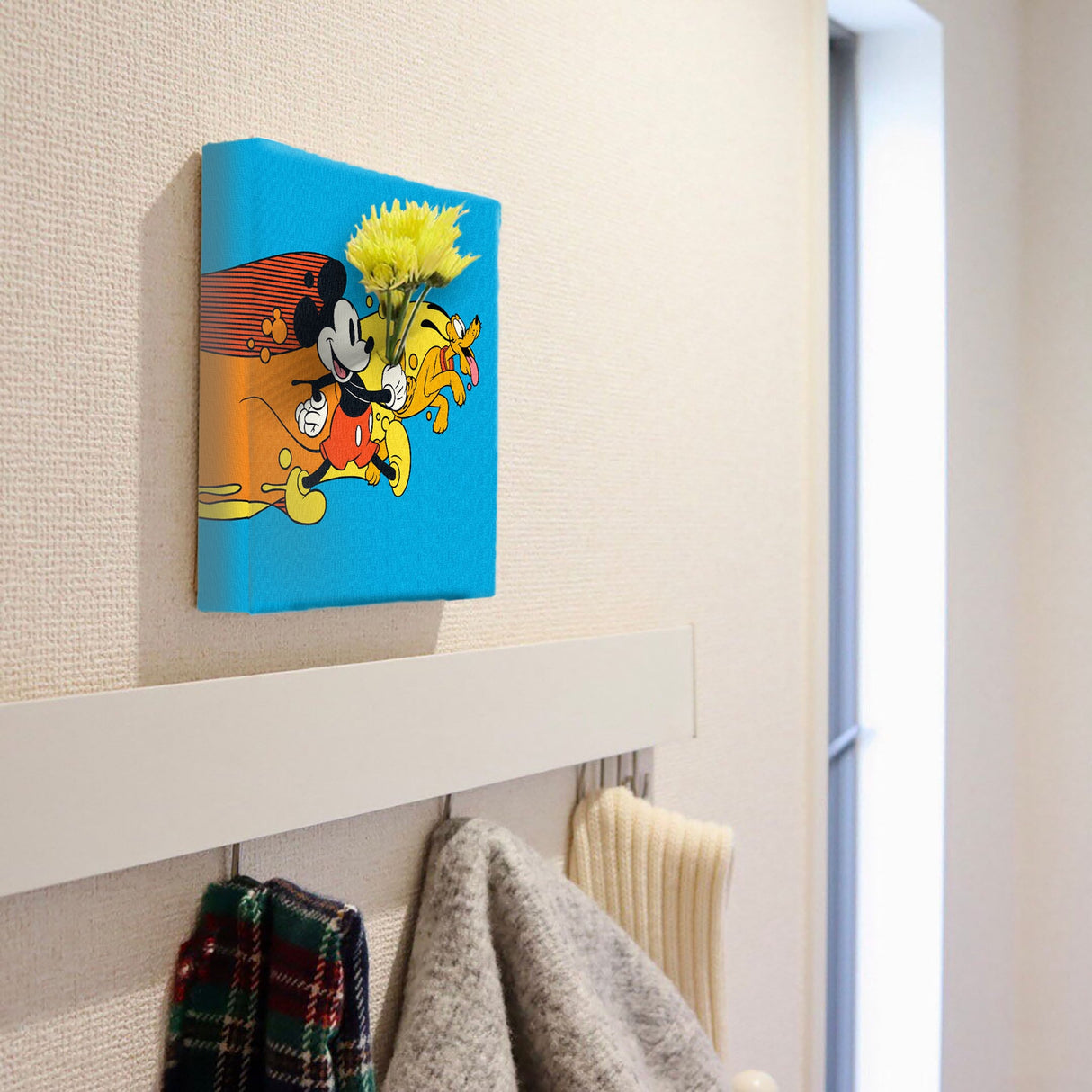 ミッキーマウスのIKEBANA 20×20×2.7cm 一輪挿し 花瓶 ディズニー IKE-DSNY-2212-012