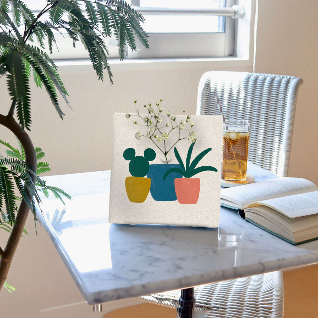 ミッキーマウスのIKEBANA 20×20×2.7cm 一輪挿し 花瓶 ディズニー IKE-DSNY-2212-013