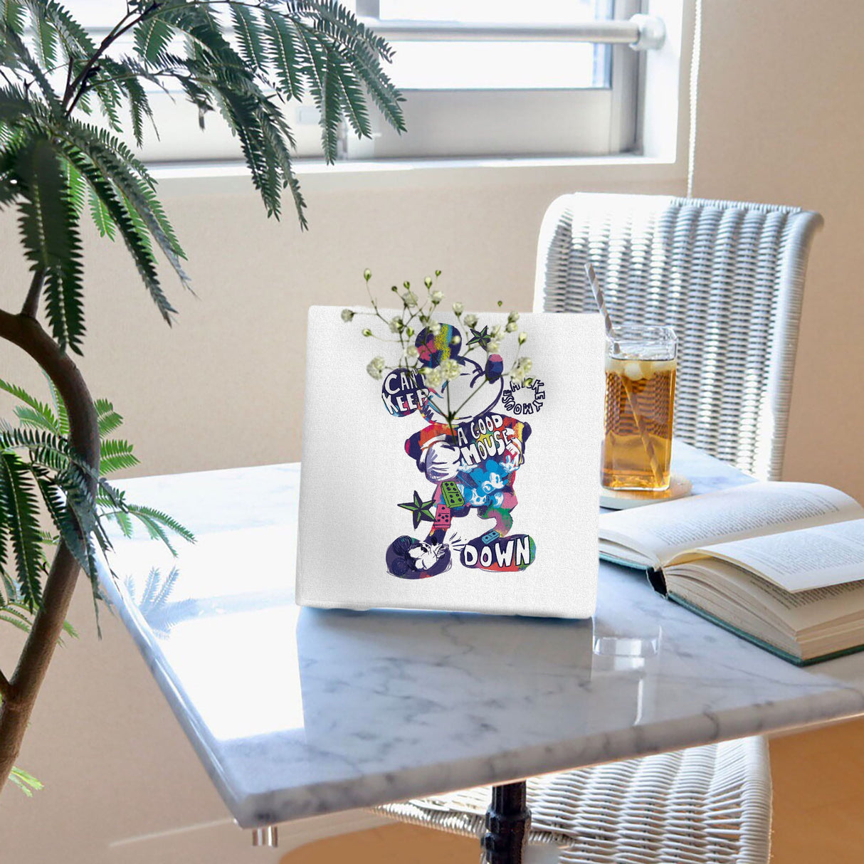 ミッキーマウスのIKEBANA 20×20×2.7cm 一輪挿し 花瓶 ディズニー IKE-DSNY-2212-014