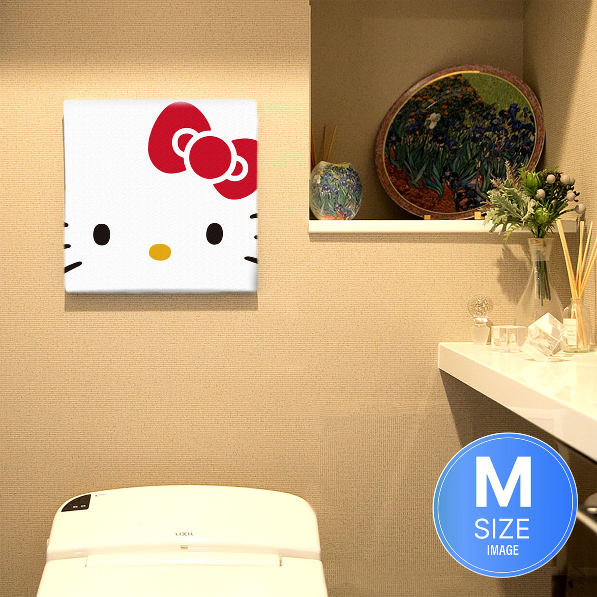 キティちゃんのファブリックボード インテリア アート 雑貨 kty-0001