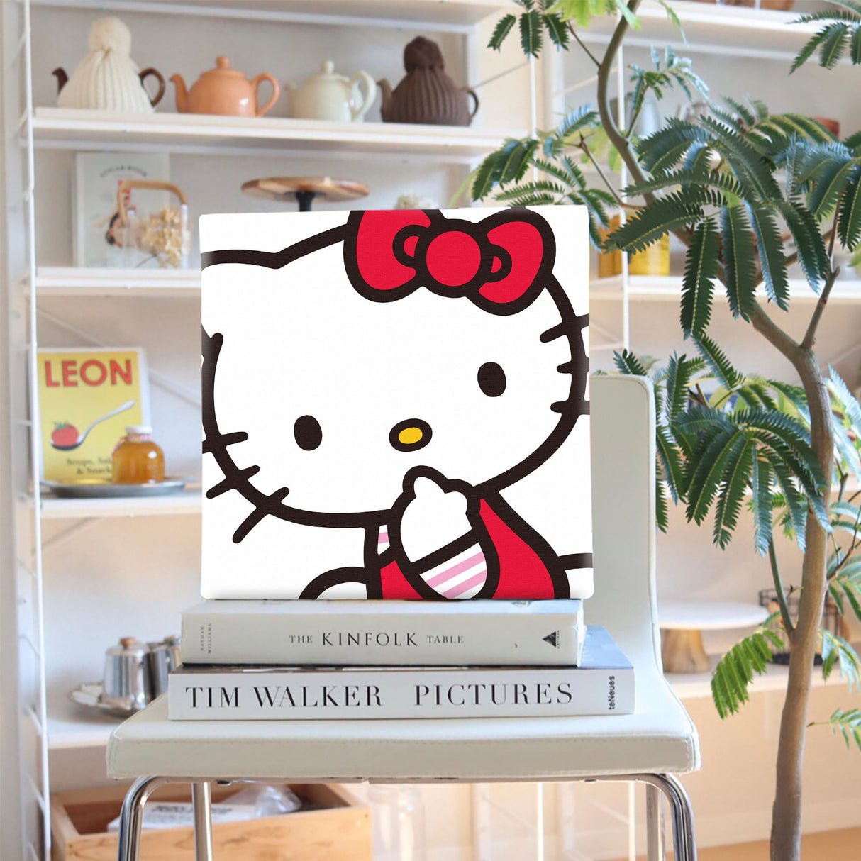 キティちゃんのファブリックパネル インテリア アート 雑貨 kty-0002