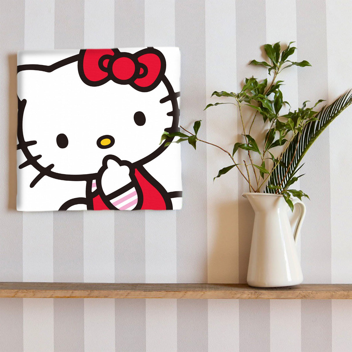 キティちゃんのファブリックパネル インテリア アート 雑貨 kty-0002