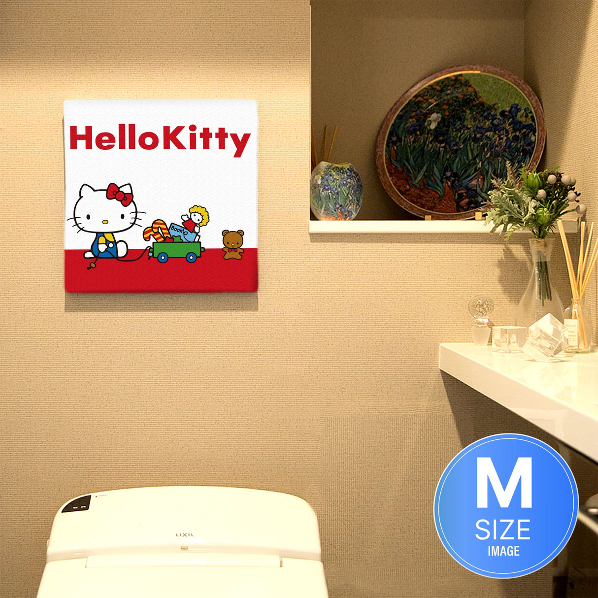 キティちゃんの壁掛けインテリア インテリア アート 雑貨 kty-0004